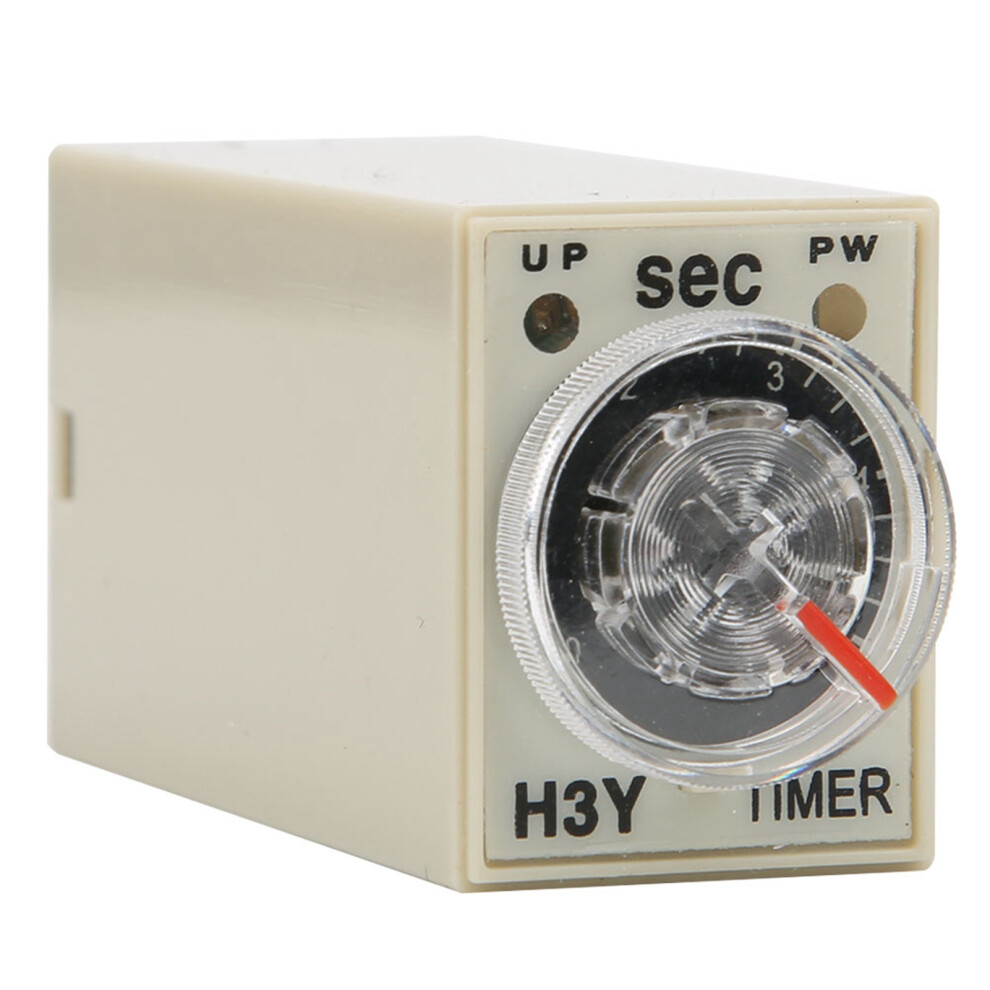 H3y-2 8P Delay Timer Relay 0-5 Sec Dial Type 5A 12Vdc For Industrial Equipment 4621363389029