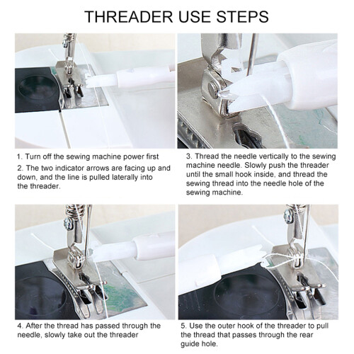 Automatic Needle Threader for Home Sewing Machines Easy Use Needlework Supplies 2