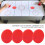 4 Pcs Plastic Air Hockey Pucks - Replaceable for Table Game Equipment (L) 4