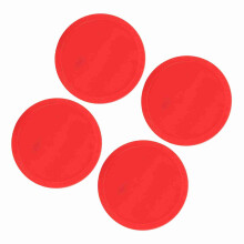Replacement Set: 4 Sturdy Plastic Air Hockey Pucks - Multi-Size Fit