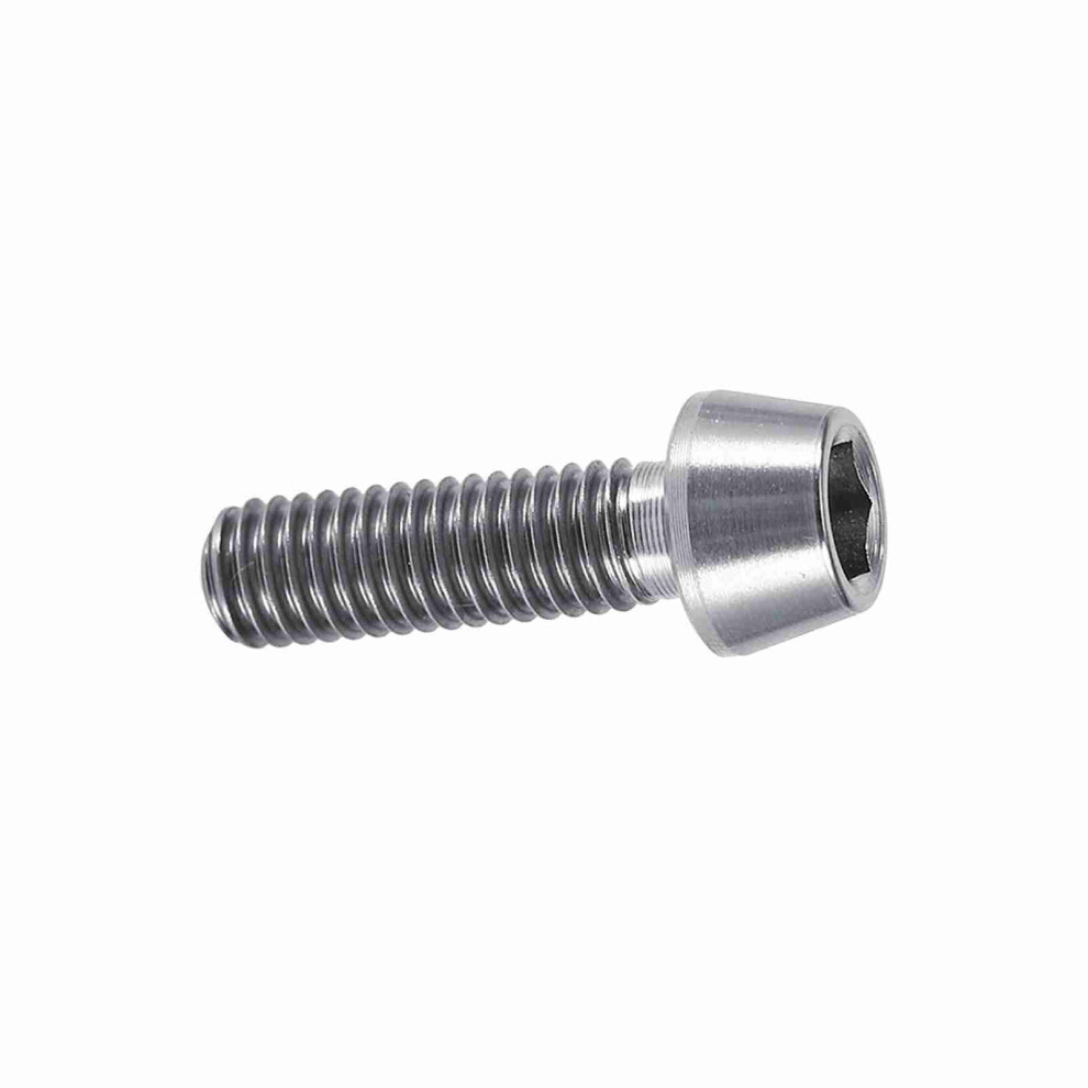 Titanium Alloy Bicycle Bolt M6x20 Tapered With Washer For Mtb Â Silver Colour 4631363391106