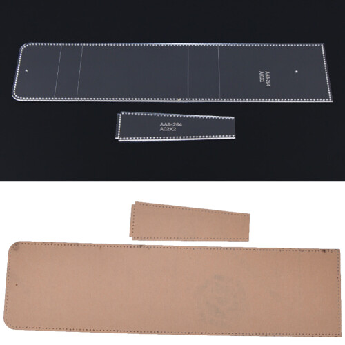 Durable Acrylic Handcrafted Mobile Hard Disk Bag Leather Template 2