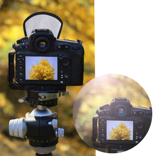 Universeller Soft-Flash-Reflektor 18,5  10,8  20 cm Silber