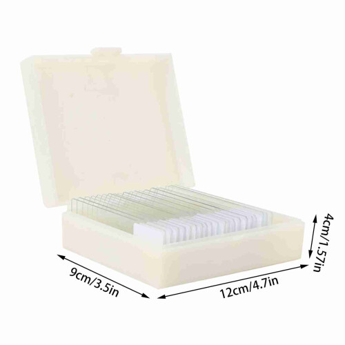 20pcs Microbiological Specimens: Safe Polished Edge Microscope Slides 1