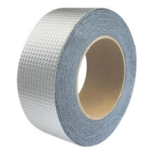 Butyl Tape Waterproof Temp Aluminum Foil 5Mx5CM SelfAdhesive For Wall Roof Pool Crack Duct Silvery