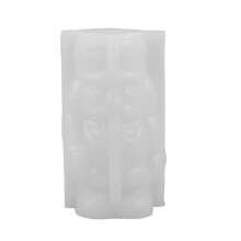 Vit Silikon Ljusform, Nötknäpparsoldat Mönster För Resin Och Vax