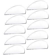 10Pcs Transparent Akryl Halvcirkel Platskort Diy Skrivbara Bordskort