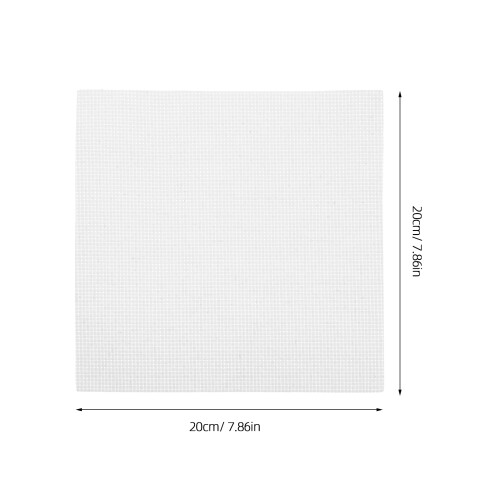 10St Cross Stitch Bomullstyg Vit - Och Använda 1