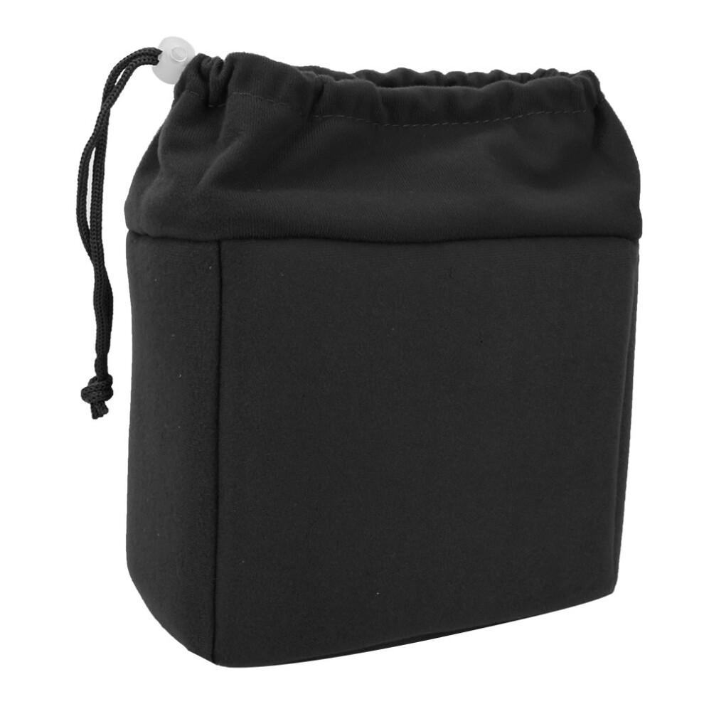 Dslr Camera Lens Insert Bag Waterproof Shockproof Padded With Drawstring Black 7891363387913