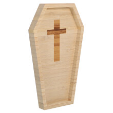 Lichtgeel Halloween Hapjesplank Coffin Design Voor Party