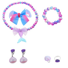 1 Set Barn Ring Örhängen Armband Halsband Set ( )