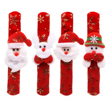 12 Stycken 3D-Santa, Snögubbe, Älg Slagarmband Snöflinga Guldtryck