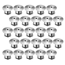40St Metallfästen Med Fjäderlås Silver För Broscher Och Märken