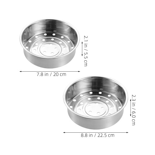 2St Stympkorg: 20 Cm 22,5 Cm Rostfritt 2