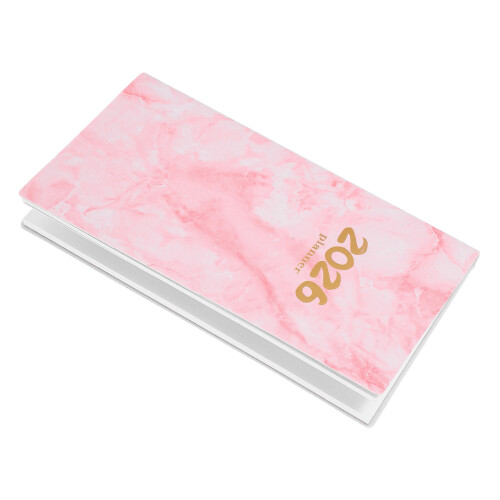 Daily Planner Notebook A6 Marmorering 2026 För Resa