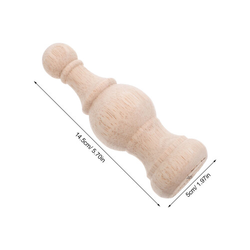 2Pcs Träspetsar Ohyvlade: Sängstolpar Trappspetsar – 14,5X5 Cm 2