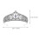 Flickors Tiara Brudens Kroon Bröllopsbrud Huvudprydnad 11