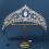 Flickors Tiara Brudens Kroon Bröllopsbrud Huvudprydnad 7