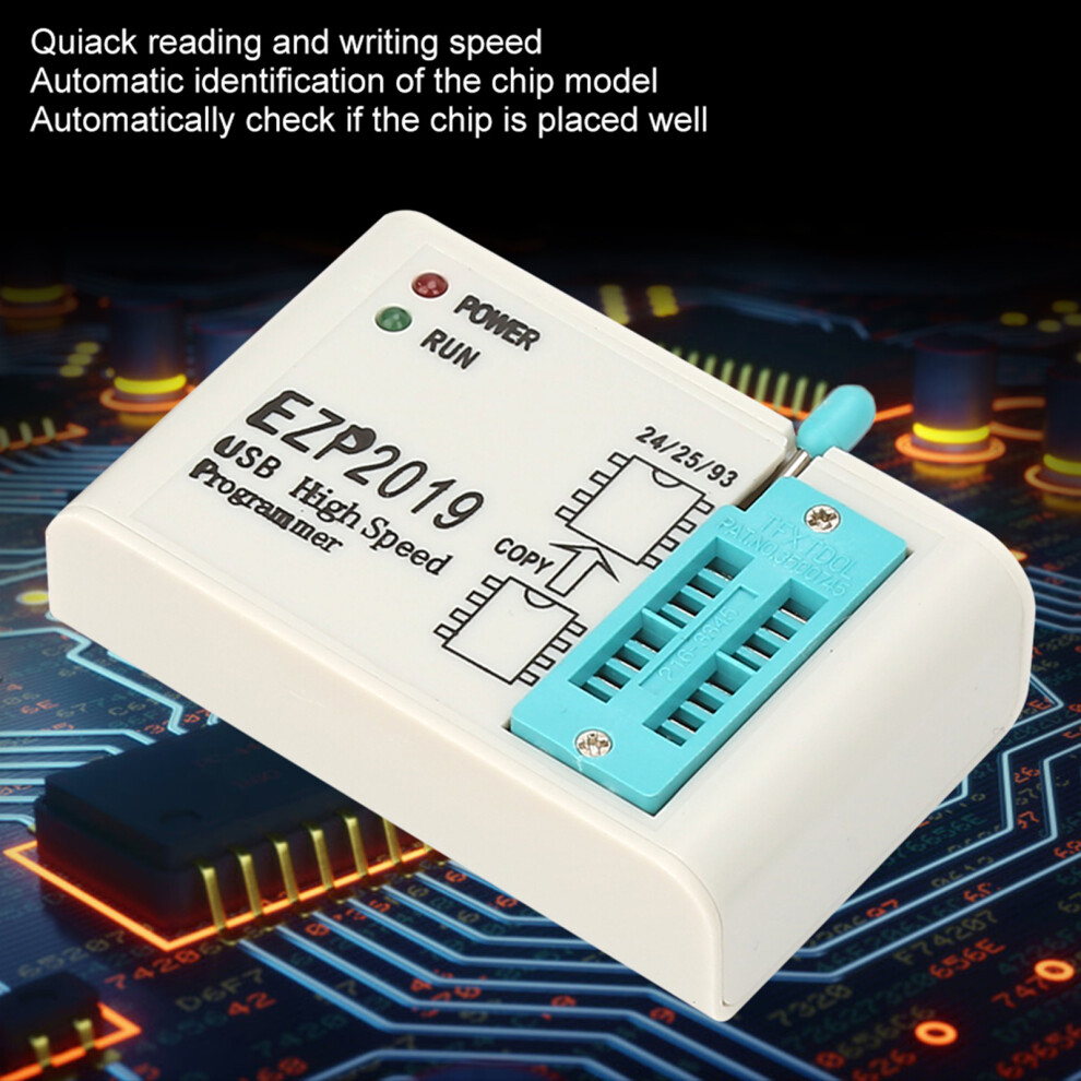 Ezp2019 Bios Programmer: Supports 24 25 93 Eeprom Super Fast & Compact 7891363392399