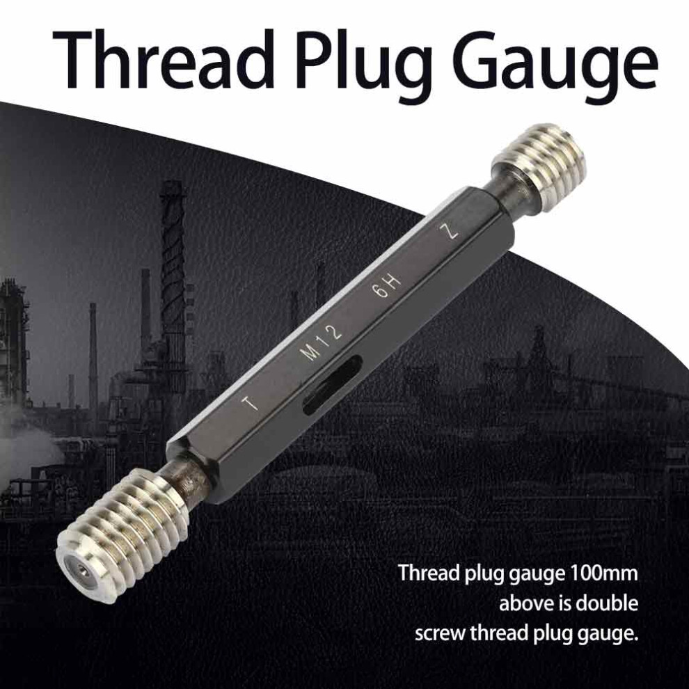 Durable Steel Thread Gauge Plug M12*1.75 For Calibration And Measurement 9351363392211