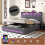 5ft King Upholstered Bed with Hydraulic Storage 5