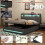 5ft King Upholstered Bed with Hydraulic Storage 7