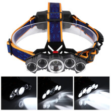 20000lm Waterproof Aluminum Headlamp USB Rechargeable for Camping, Running & Hiking
