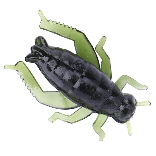 50 Stück grüne weiche Kunststoff-Köder in Grillenform, 2,3  1,7 cm 2