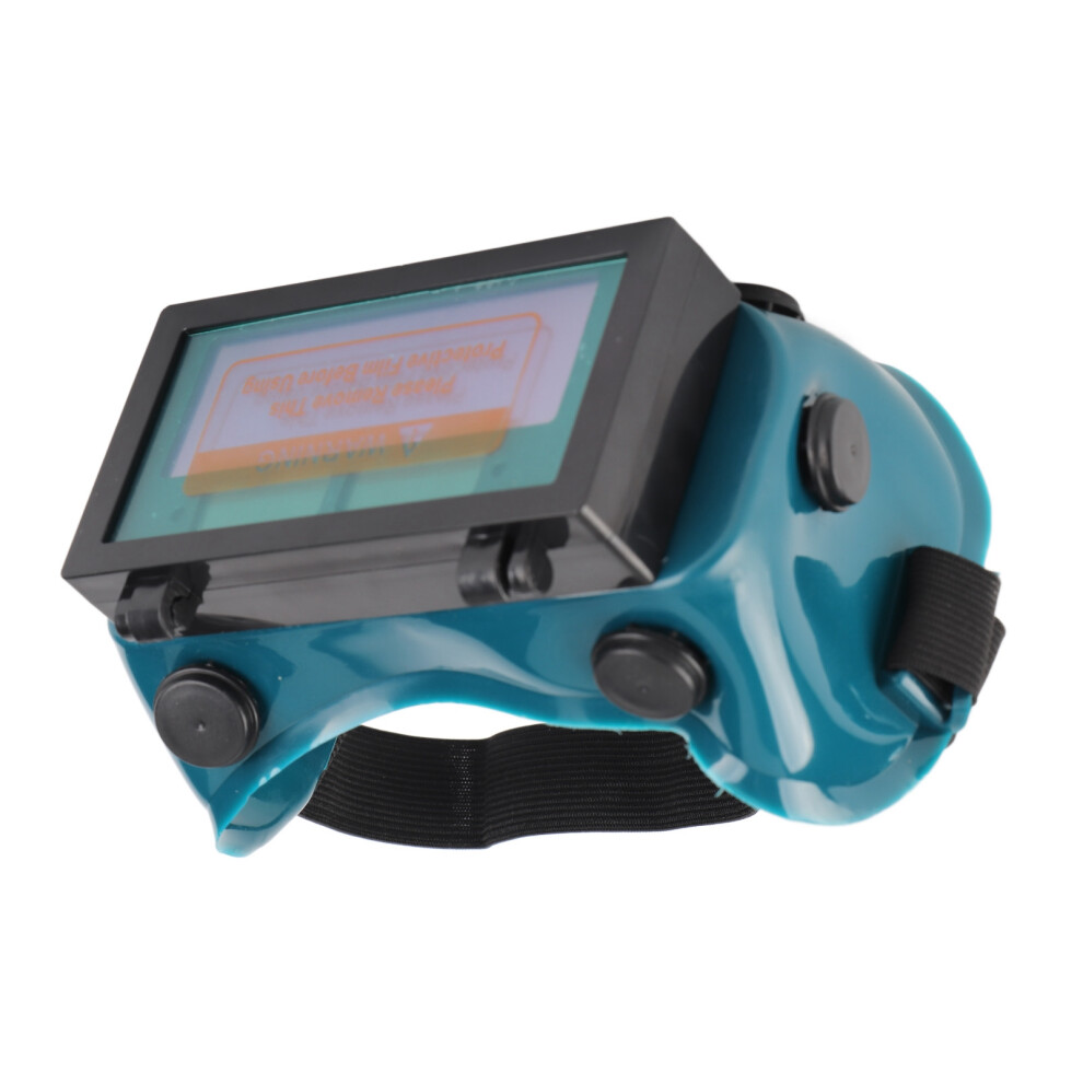 Solar Auto Darkening Welding Goggles - Dark Green, Adjustable, Uv & Ir Protection 8451363394558