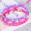 3St Handgjorda Flätade Armband Charms (Rosa) 9