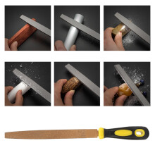 6'' to 12'' Braze Diamond Files Rasp Flat for Hard Metal Sharpening Grinding