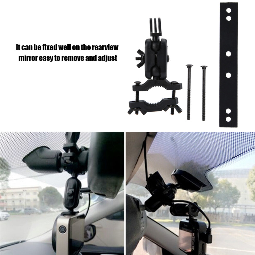 Easy Install Rearview Mirror Camera Kit - 360 Rotation No Suction Cups 8771363396049