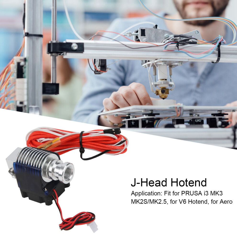 J-Head Hotend Kit For Prusa I3 Mk3/Mk2, 8 Nozzles, Aluminum 4981363395193