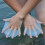 Webbed Gloves Silikagel - Blau - Größe S 4