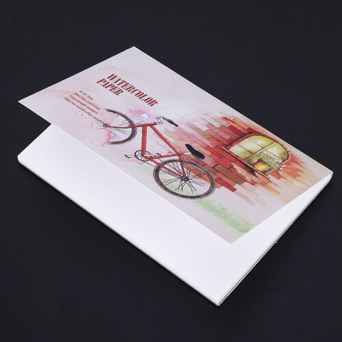 12-Blatt doppelseitiges Aquarellpapier-Block Bleistifte 2