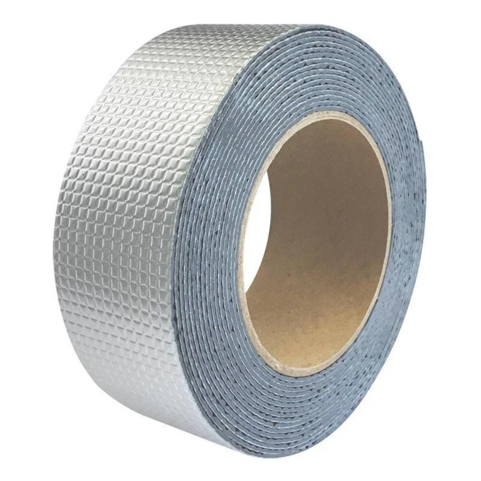 Butyl Tape For Wall And Roof Crack Waterproof, Temp Aluminum Foil, Thickened Selfadhesive, 1M X 5Cm, Silvery 9067246996444