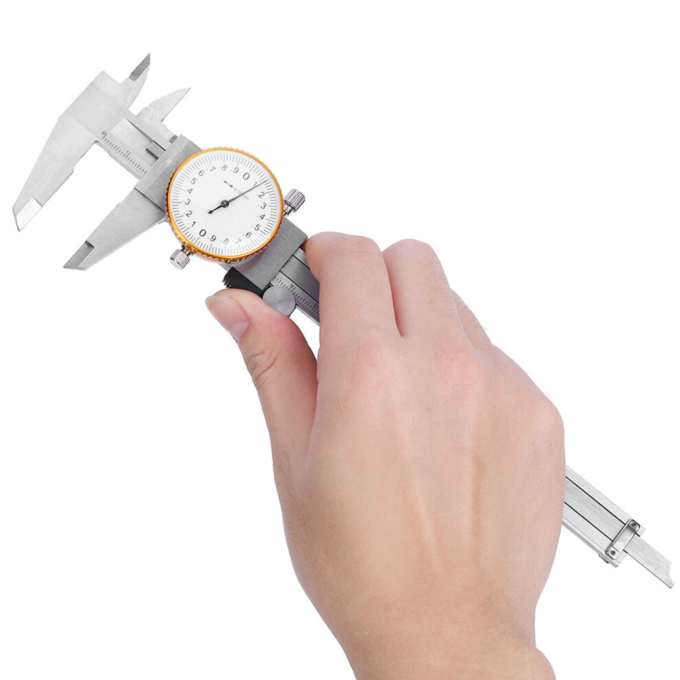 0150Mm/0.02Mm Shockproof Carbon Steel Vernier Caliper Gauge 9321363396168