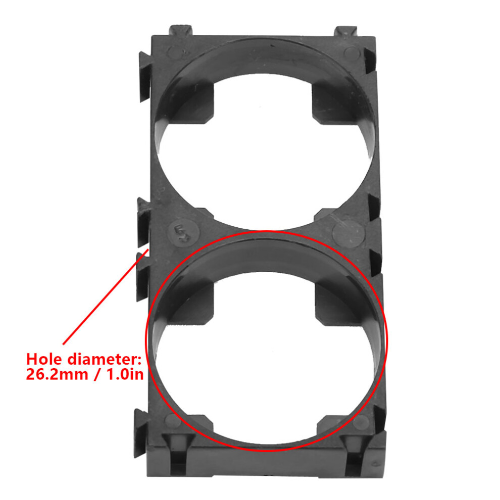Durable 50Pcs 26650 Battery Pack Holder 56.5X29x8.7mm Plastic Bracket 7601363394480