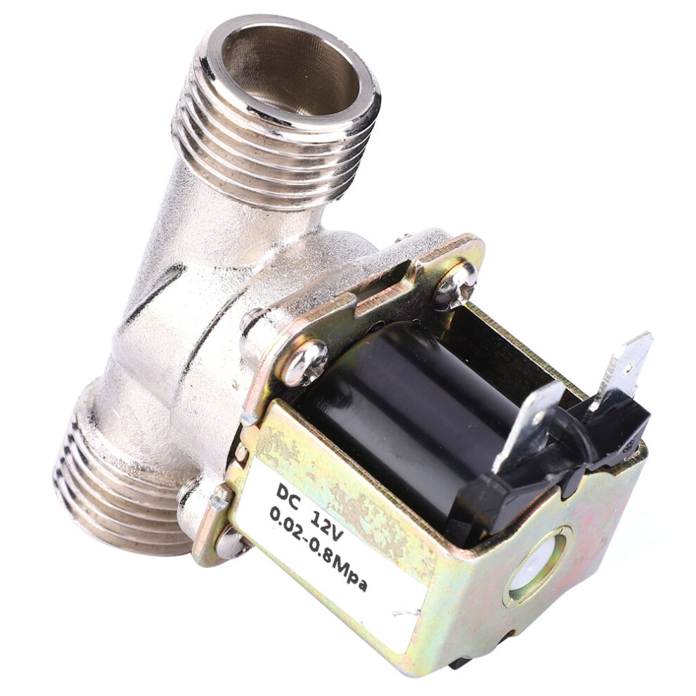 Dc12v G1/2 Nc Brass Solenoid Valve For Water, 0.02-0.8Mpa, 25Mm 8701363395742