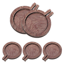 5St Mini Borduurring Bruin Rond Borduurframe Voor Handwerk
