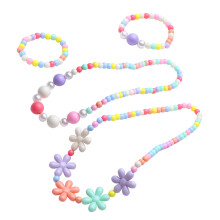 12Pcs Barn Halsband Armband Smycken Akryl Förklädnad Fest Present