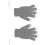 USB Heated Screen Winter Gloves Grey Unisex Warmer 1