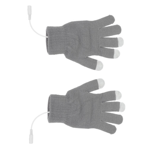 USB Heated Screen Winter Gloves Grey Unisex Warmer