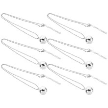 6St Legerings Halspendel Disco Ball Halskedja Mode Halsband Dam