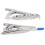 2St Slip För Slips, Slipsnål, Informell Lås, Affärsslipsklämma (Silver) 3