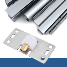 2 Stück 75*38mm Edelstahl Türrollen Silber