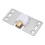 2 Stück 75*38mm Edelstahl Türrollen Silber 7