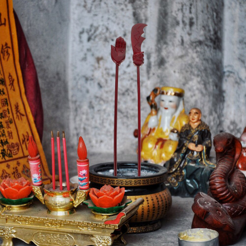 2St Handgjorda Träpinnar För Buddhistska 2