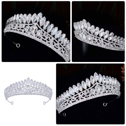 Bridal Tiara Huvudband Bröllopskrön 2