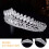 Bridal Tiara Huvudband Bröllopskrön 8